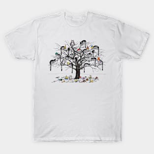 B kliban  cat tree T-Shirt